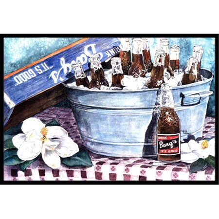 Carolines Treasures 24 x 36 in. Barqs and old washtub Indoor Or Outdoor Mat 1003JMAT